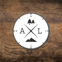 State Compass Stickers