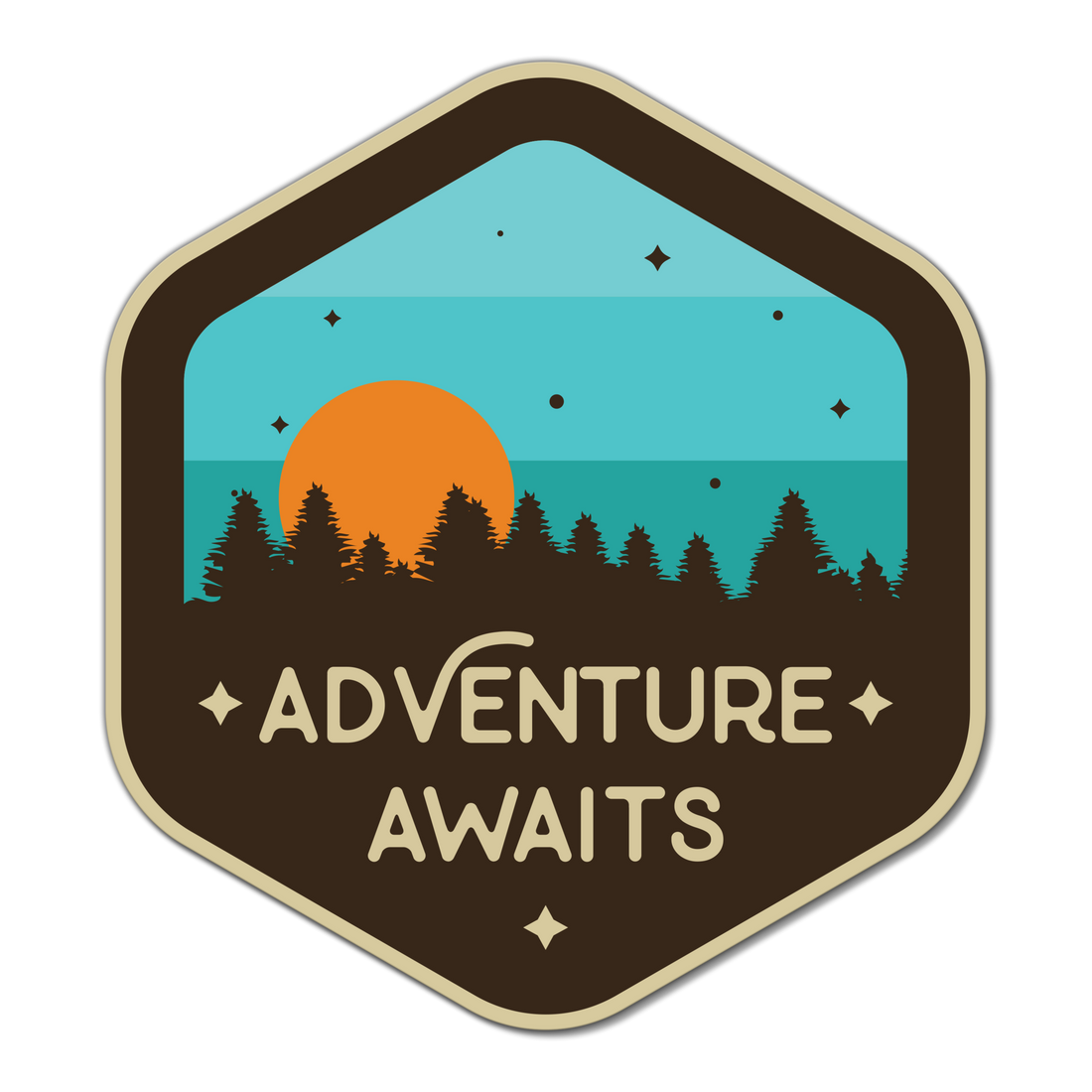 Adventure Awaits Sticker
