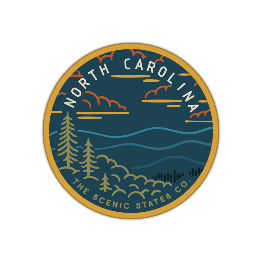 North Carolina Blue Ridge Mountains Sticker Decal