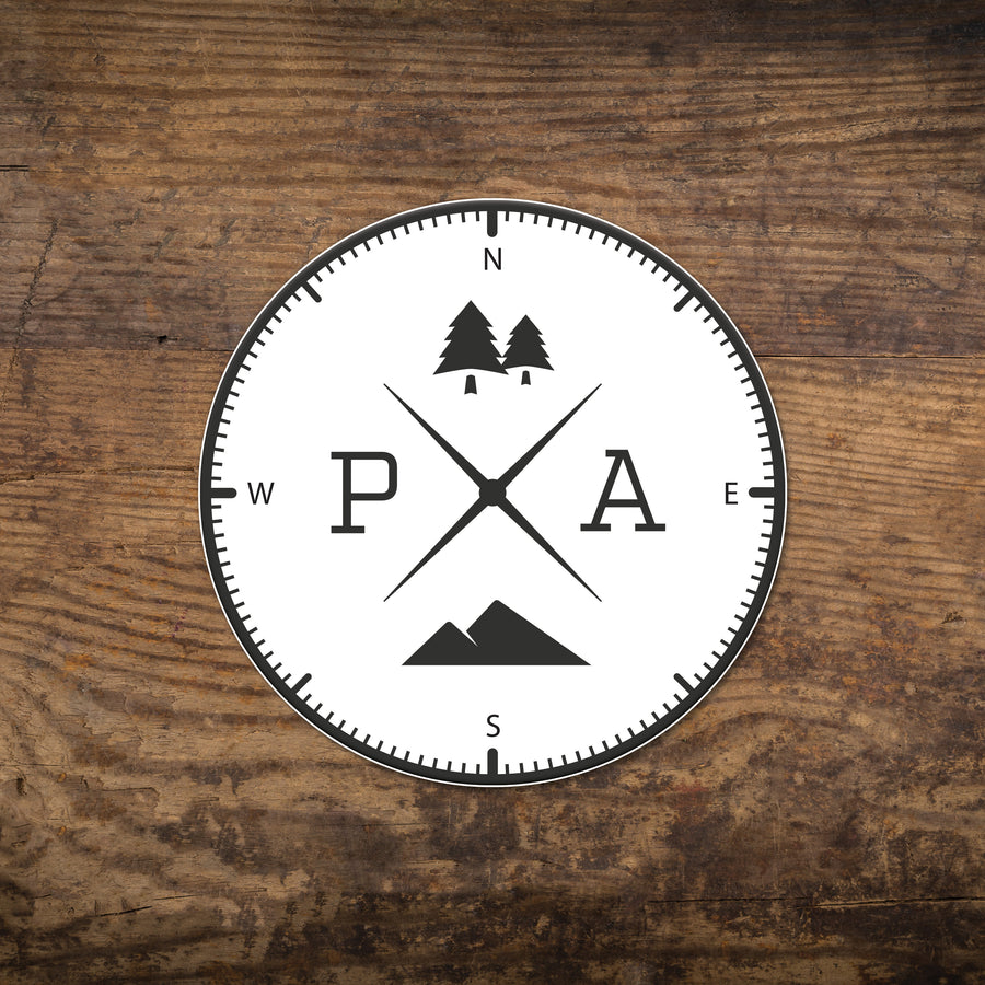 Pennsylvania Compass Sticker