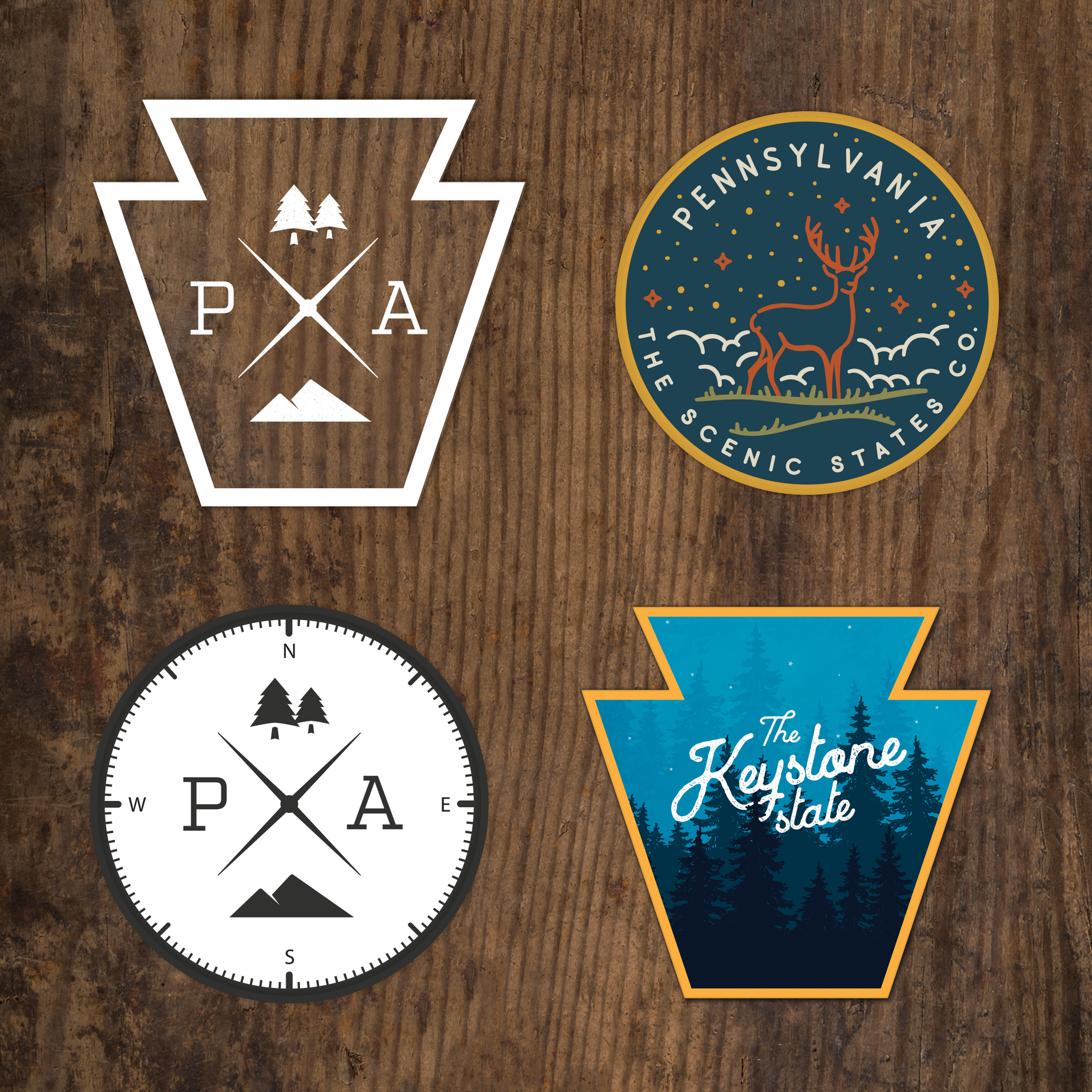 PA Sticker Pack – Scenic States