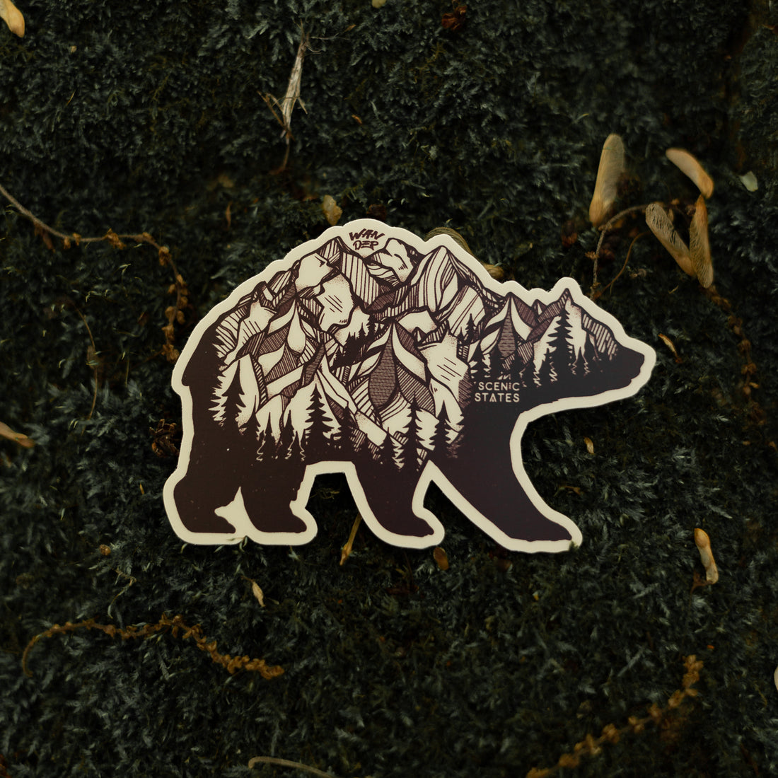 Wandering Bear Sticker